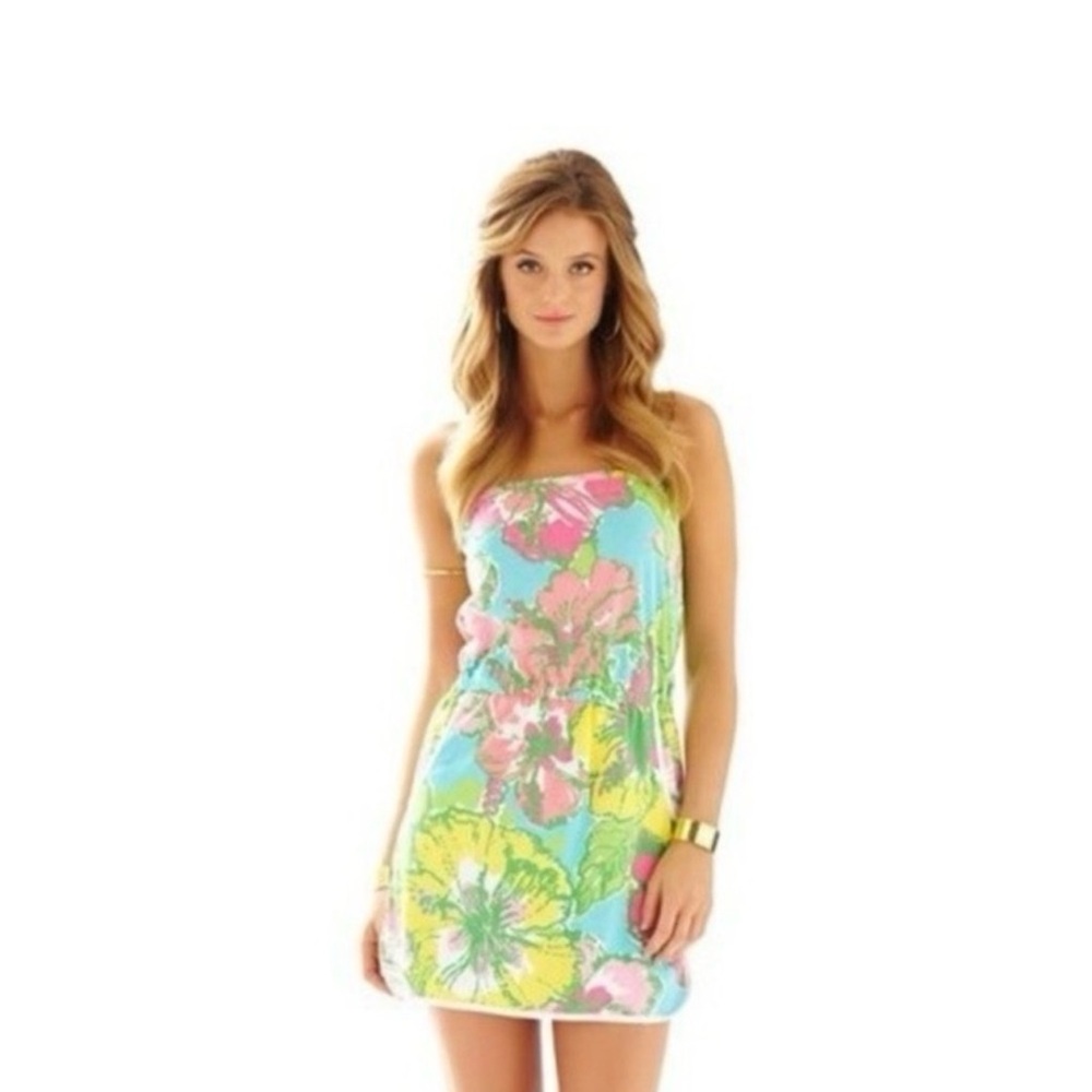 Lilly Pulitzer Strapless romper dress “Lucy Shorley” women’s xs